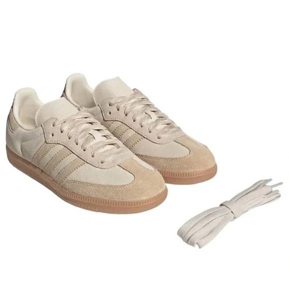 Adidas Cream and Tan Sambas - Picture 2 of 7